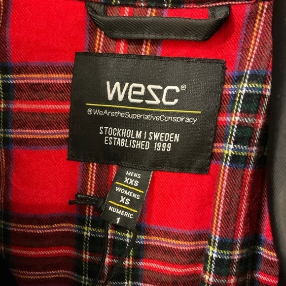 NWT  UNIQUE WESC “REBELLIOUS YOUTH” SATIN COACH RY Black Bomber Jacket. Skate - Picture 1 of 16